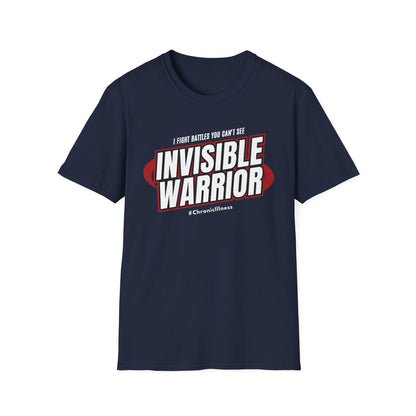 Invisible Warriors Fighting Battles Shirt- Chronic Illness Red Design