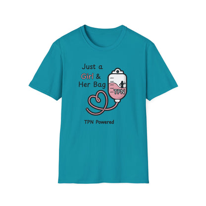 Just a Girl & Her Bag – TPN- IV Nutrition Tee