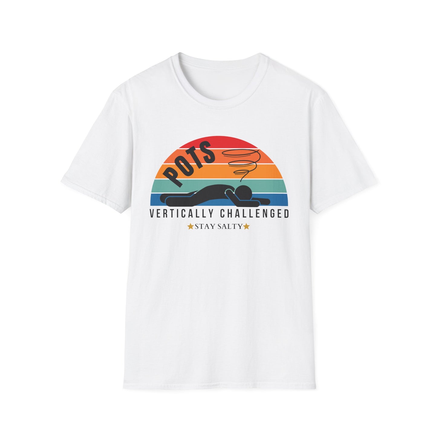 Vertically Challenged – Stay Salty (POTS Awareness Tee)