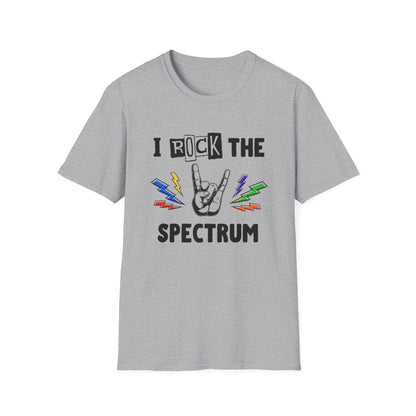 I Rock the Spectrum – Autism Awareness Shirt for Teens & Adults