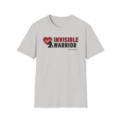 Chronic Illness Invisible Warrior- Red Design Shirt