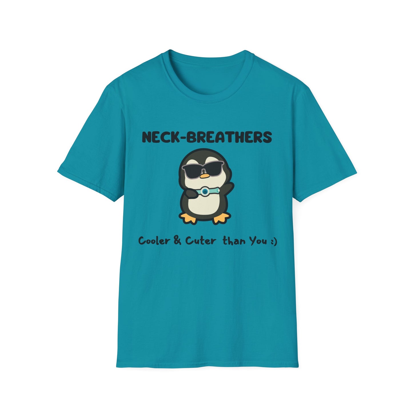 Neck Breathers Are Cooler & Cuter – Tracheostomy Penguin Tee