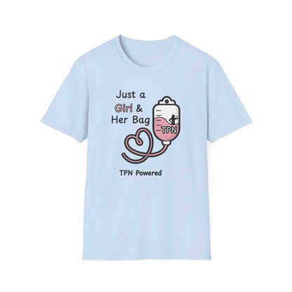Just a Girl & Her Bag – TPN- IV Nutrition Tee