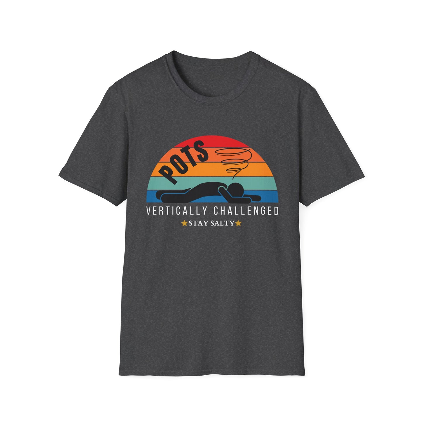 Vertically Challenged – Stay Salty (POTS Awareness Tee)