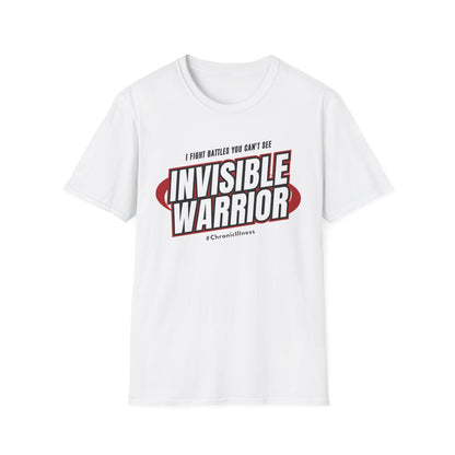 Invisible Warriors Fighting Battles Shirt- Chronic Illness Red Design