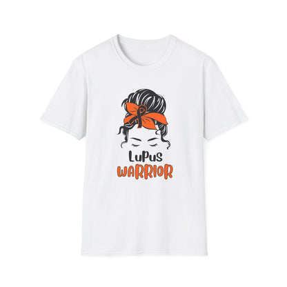 Lupus Warrior – Messy Bun Awareness Ribbon Tee