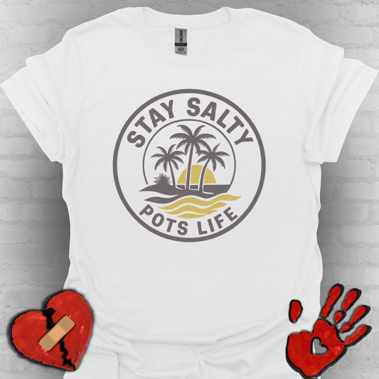 Stay Salty – POTS Life is a Beach (Brown/Yellow)