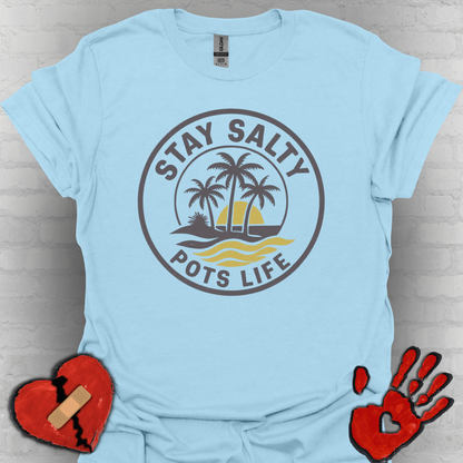 Stay Salty – POTS Life is a Beach (Brown/Yellow)