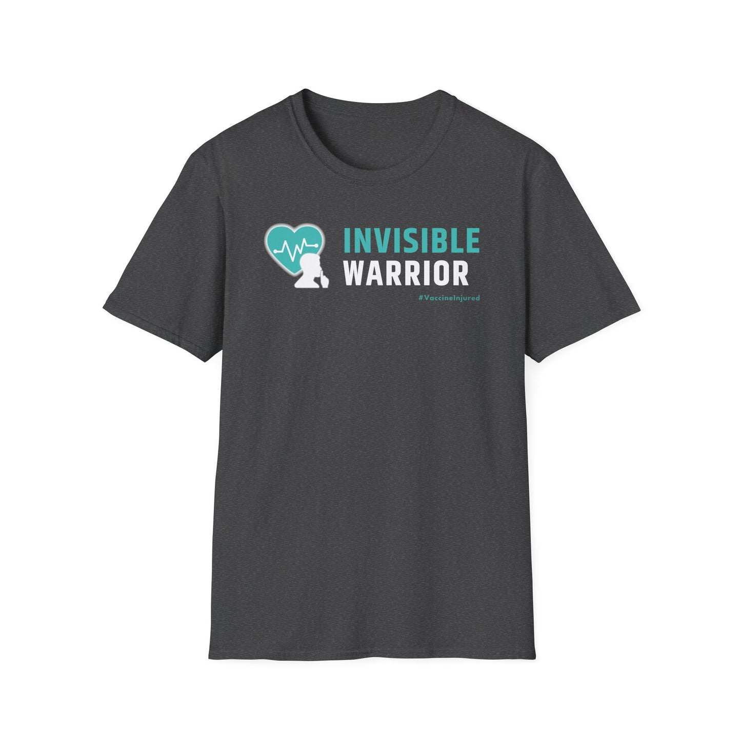 Vaccine Injury Invisible Warrior- Teal Design Shirt