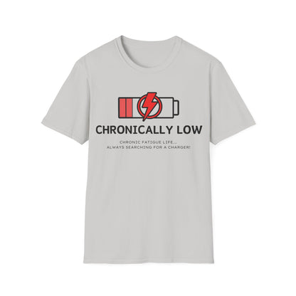 Chronically Low Battery Tee – Chronic Fatigue Life Shirt