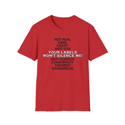 Your Labels Won’t Silence Me – Bold Truth & Advocacy Tee