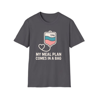 My Meal Plan Comes in a Bag – TPN Warrior Tee