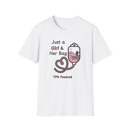 Just a Girl & Her Bag – TPN- IV Nutrition Tee