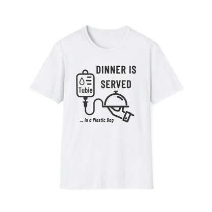 Dinner in a Plastic Bag – Funny Feeding Tube Tee