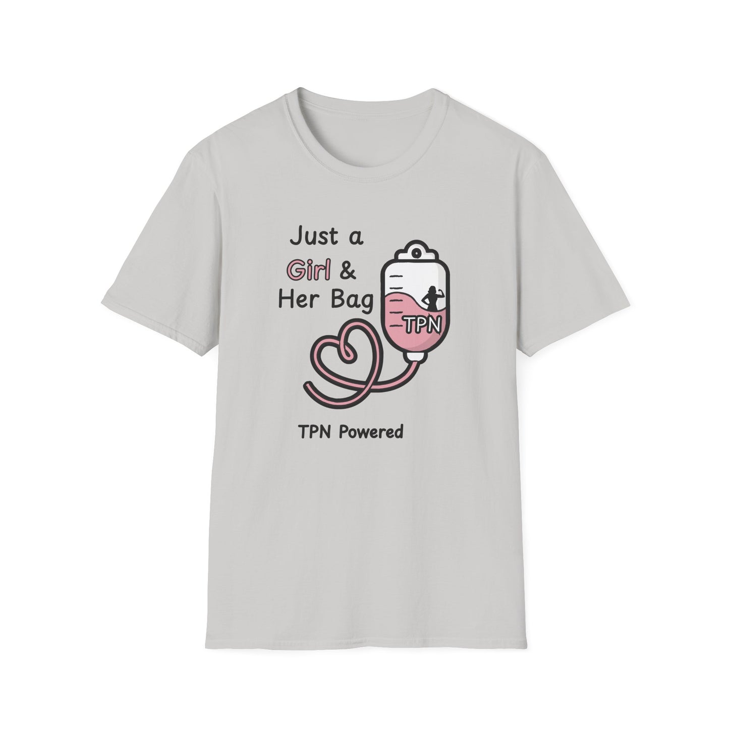 Just a Girl & Her Bag – TPN- IV Nutrition Tee