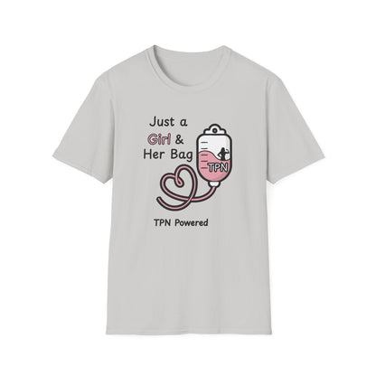 Just a Girl & Her Bag – TPN- IV Nutrition Tee
