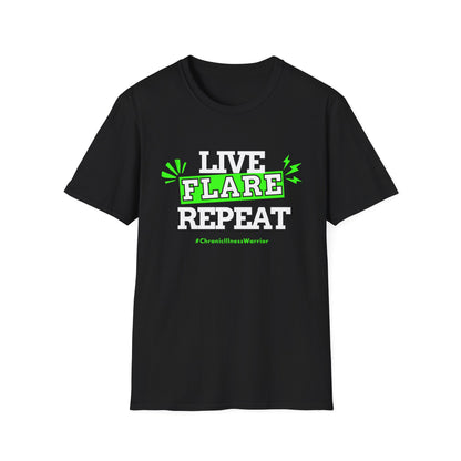 Live Flare Repeat – #ChronicIllnessWarrior Tee