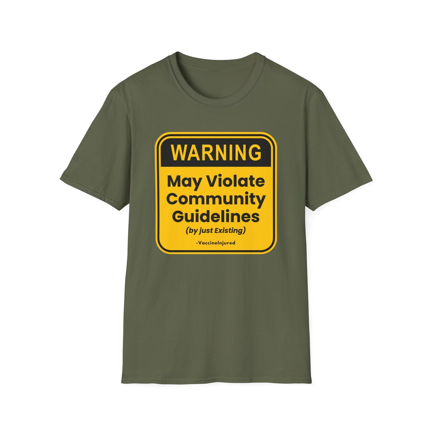 ⚠️ Warning: Community Guidelines T-Shirt