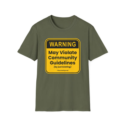 ⚠️ Warning: Community Guidelines T-Shirt