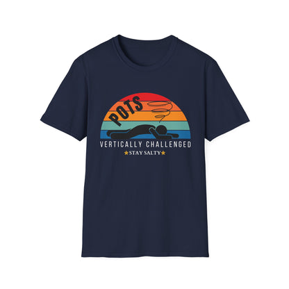 Vertically Challenged – Stay Salty (POTS Awareness Tee)