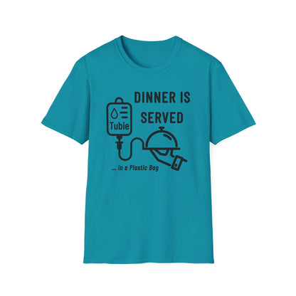Dinner in a Plastic Bag – Funny Feeding Tube Tee