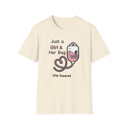 Just a Girl & Her Bag – TPN- IV Nutrition Tee