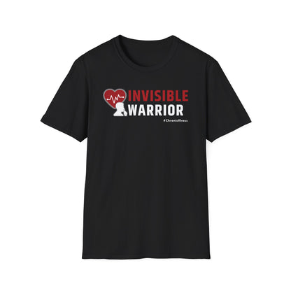Chronic Illness Invisible Warrior- Red Design Shirt