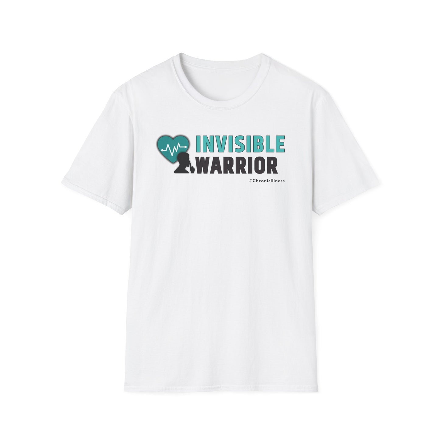 Chronic Illness Invisible Warrior Teal Design Shirt